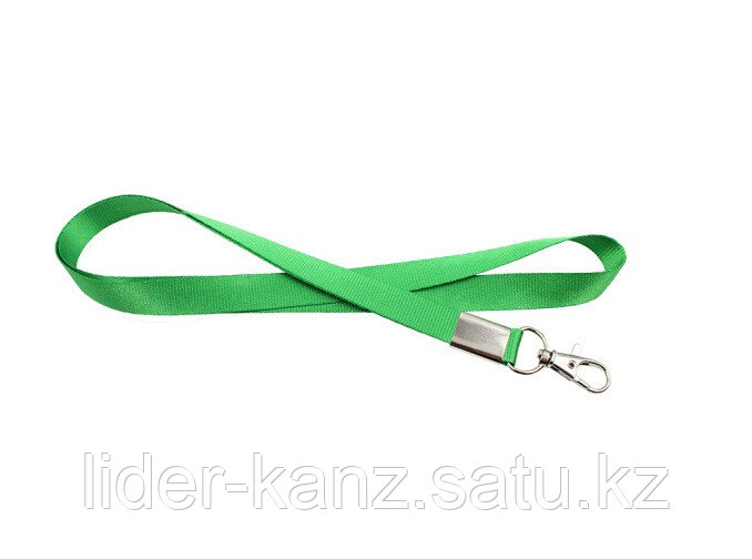 Шнурок для бейджа зеленый - фото 1 - id-p67253168