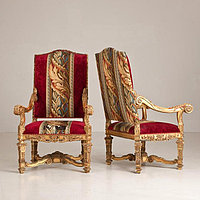 Обивка антикварных кресел