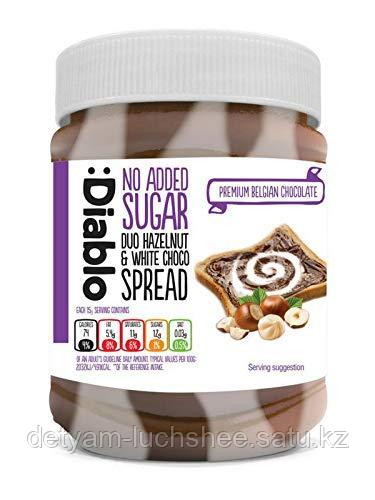 Diablo шоколадная-ореховая паста (темный и белый шоколад) 350г