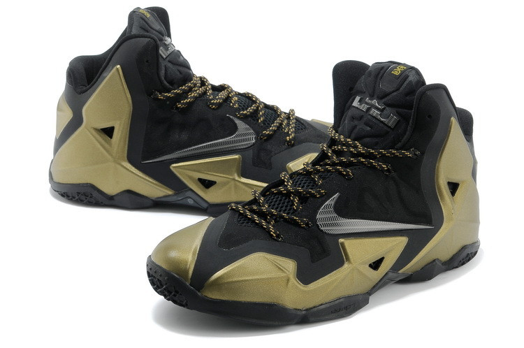 Баскетбольные кроссовки Nike LeBron 11 (XI) Gold - фото 1 - id-p5488077