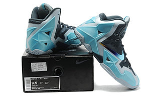 Баскетбольные кроссовки Nike LeBron 11 (XI) Blue Silver, фото 3