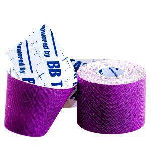 Кинезио тейп, BB Tape ICE 5 см × 5 м, Шелк Фиолетовый - фото 1 - id-p67293827