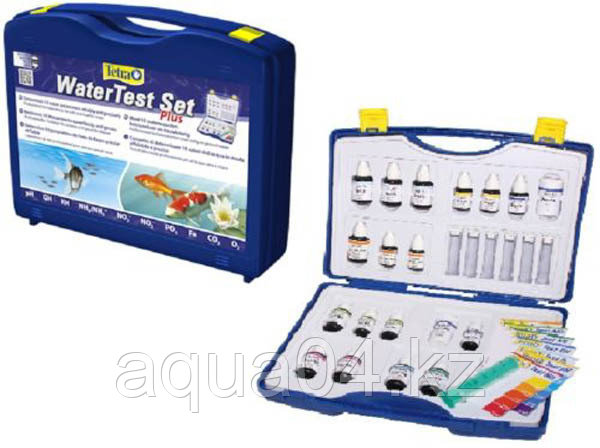 Набор тестов для воды Tetra WaterTest Set Plus pH/KH/GH/NH3/NH4/NO2/NO3/O2/CO2/Fe/PO4