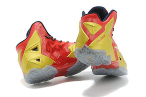 Баскетбольные кроссовки Nike LeBron 11 (XI) Elite красное золото, фото 3