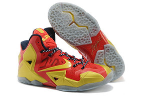 Баскетбольные кроссовки Nike LeBron 11 (XI) Elite красное золото, фото 2