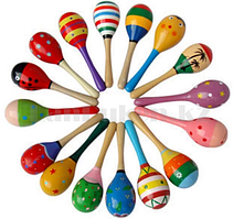 Музыкальный инструмент Маракасы в ассортименте (цена за 2 шт)