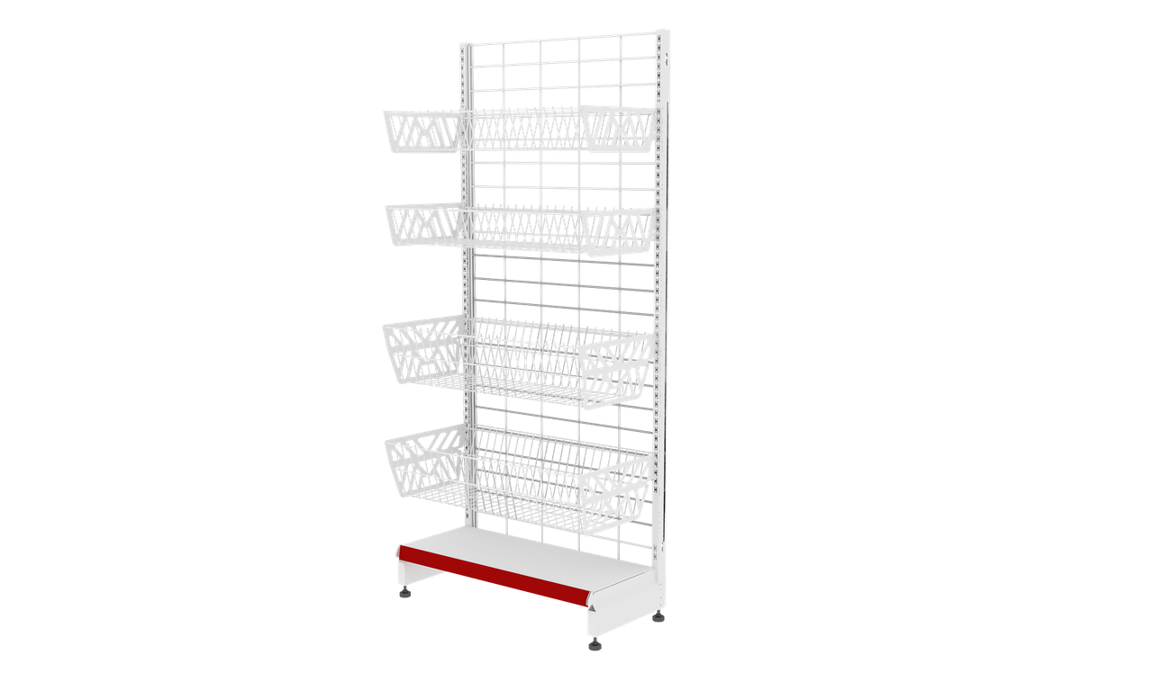 Стеллаж с корзинами облегченный база