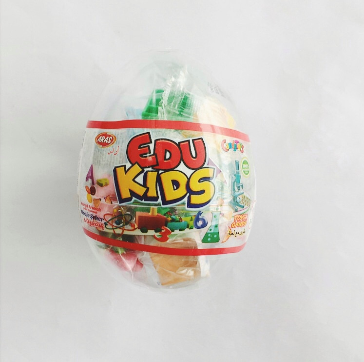 Яйцо с карамелью и игрушкой Лего EDU KIDS (12 шт в упаковке) - фото 1 - id-p67281555