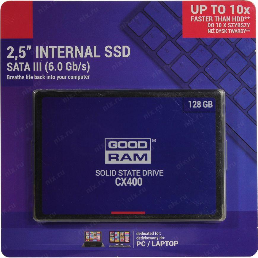 Жесткий диск SSD 128Gb 2.5" GOODRAM CX400
