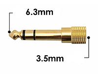 Переходник с MINI-JACK 3.5mm на JACK 6.35mm