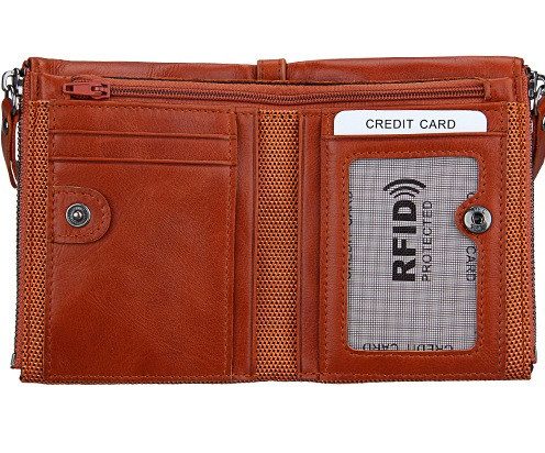 Кожаный бумажник с защитой RFID - Сохраните свои деньги! Kaspi RED. Рассрочка. - фото 3 - id-p67350568