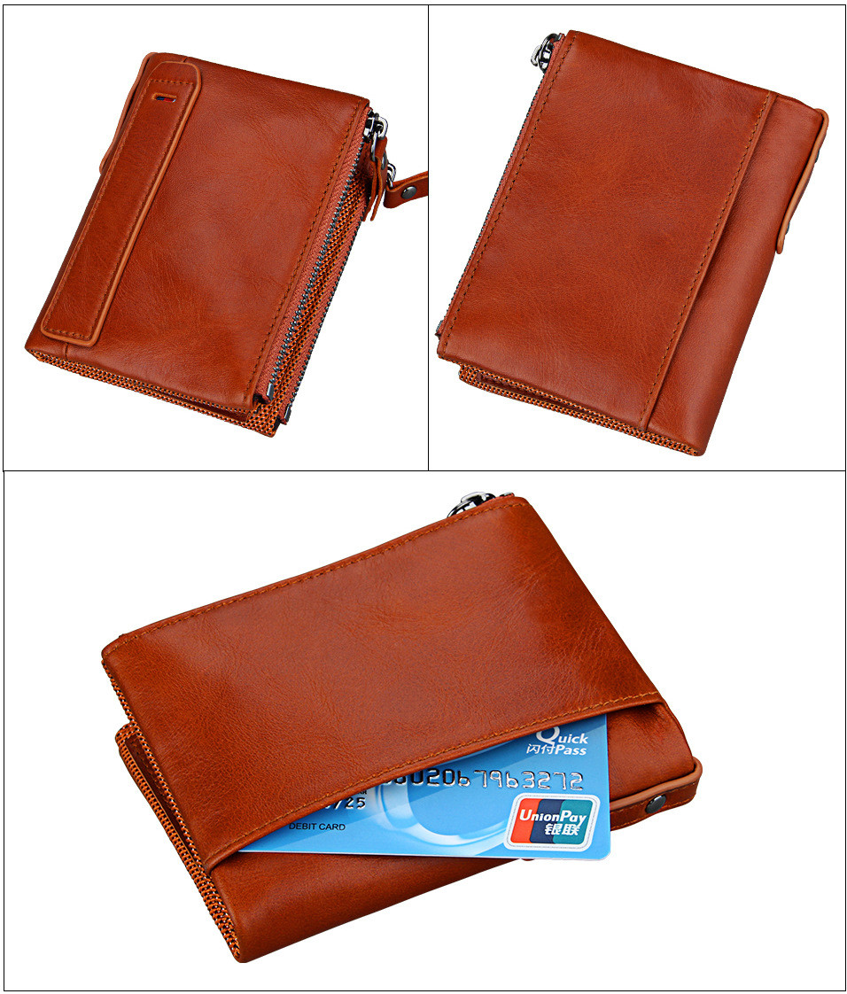 Кожаный бумажник с защитой RFID - Сохраните свои деньги! Kaspi RED. Рассрочка. - фото 6 - id-p67350568