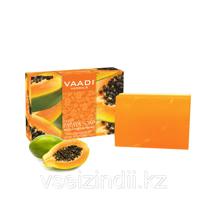 Свежее мыло папайи. VAADI herbals 75 гр.