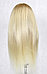 Голова-манекен с торсом блонд волос натуральный 85% 70 см, фото 4