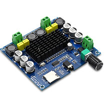 Стерео усилитель 2X50w bluetooth aux micro sd, фото 2