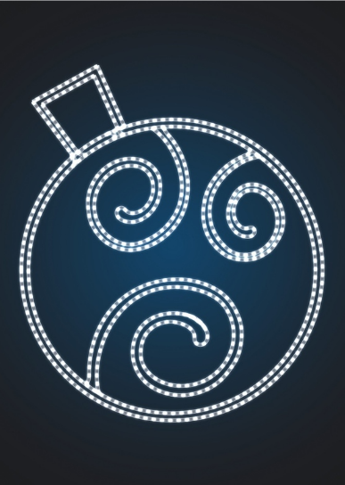 Новогодний мотив "Елочный шар 200см" - BA 06-2