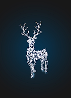 Световой олень, каркас, серия 2,8 м, динамика - OL 65