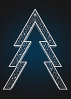 Световая арка Елка - 3D GR 07