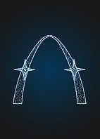 Световая арка с Сириусами - 3D GR 28