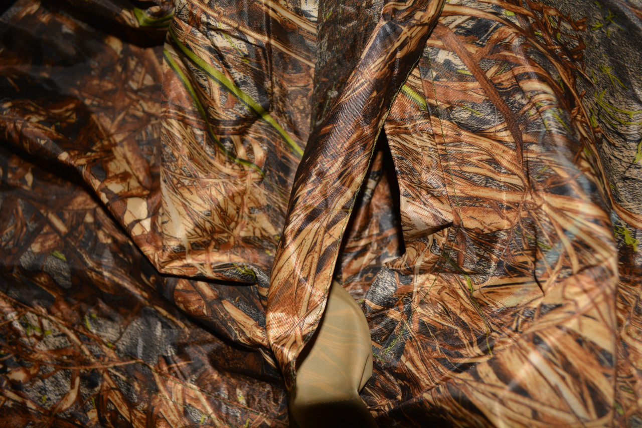 Камуфляжный костюм брюки и ветровка Crow King (светло коричневый травяной принт) 4XL MZ-045 - фото 4 - id-p67345270