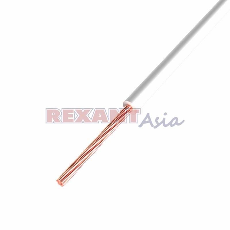 Провод ПГВА 1х0.75 мм2 REXANT белый бухта 100 м ( 01-6501 )