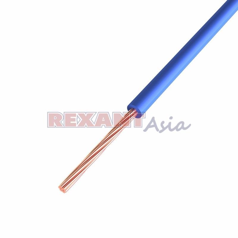 Провод ПГВА REXANT 1х0.50 мм², синий, бухта 100 м