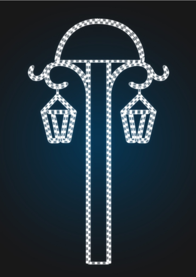 Панно на фасад Фонари 2,1 м - COM 01