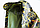 Камуфляжный дождевик на молнии Crow King в чехле с козырьком (травяной принт) 4XL MZ-048, фото 4