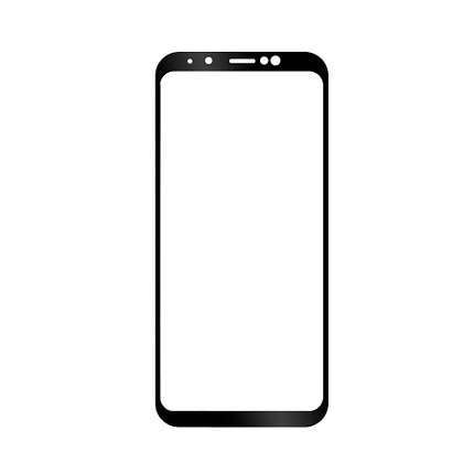 Защитное стекло Samsung A6+ 2018, Samsung A6 Plus 2018, Samsung A605, Окантовка Black A-Case, фото 2