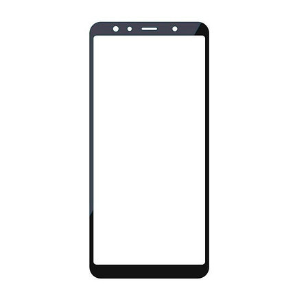 Защитное стекло Samsung A7 2018, A750 2018, Окантовка Black A-Case, фото 2