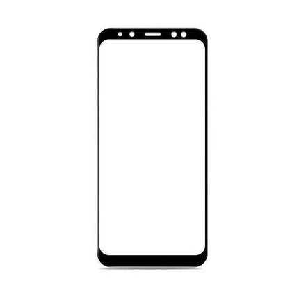 Защитное стекло Samsung A8+ 2018, A8 Plus 2018, A730 2018, Окантовка Black A-Case, фото 2