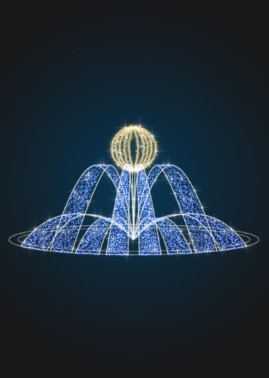 Светящаяся фигура фонтан Теплый - FON 19