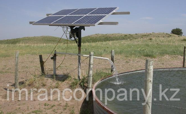 Панель солнечных батарей 5.4КВ плюс водяная помпа АК 3КВ для удаленного водоснабжения деревень