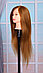 Голова-манекен русо-рыжий волос натуральный животный Як (100%) - 60 см, фото 2