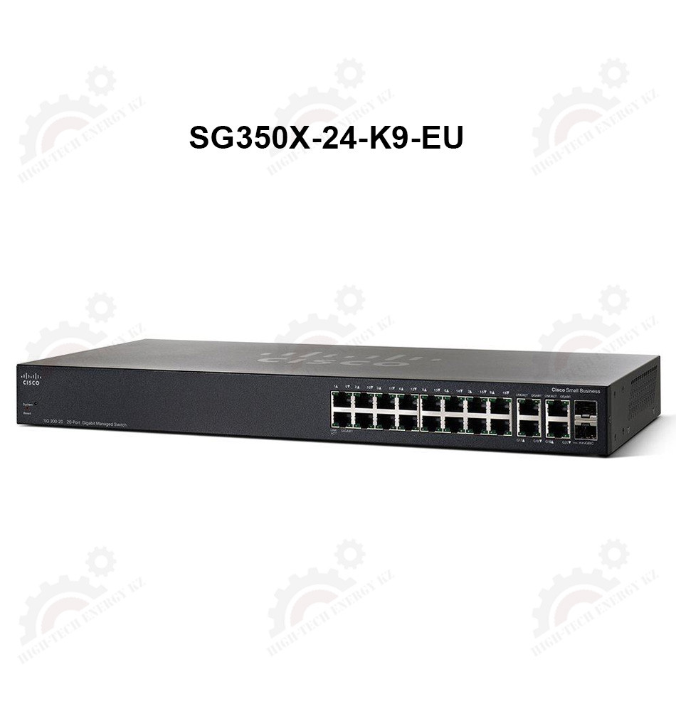 Cisco SG350X-24 24-port Gigabit Stackable Switch - фото 1 - id-p67032695