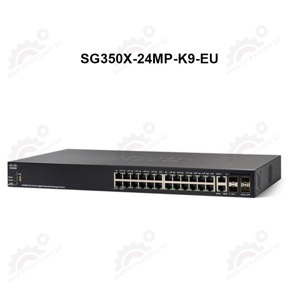Cisco SG350X-24MP 24-port Gigabit POE Stackable Switch - фото 1 - id-p67032696