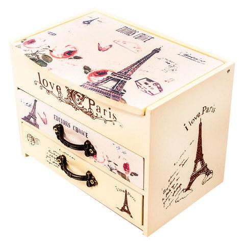 Шкатулка для украшений в винтажном стиле «Из Парижа с любовью» - фото 2 - id-p66903232