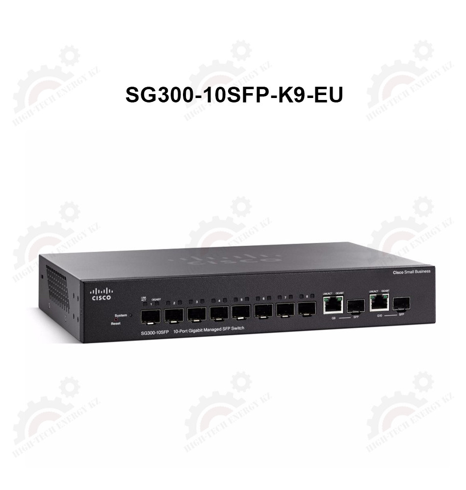 SG 300-10 10-port Gigabit Managed SFP Switch (8 SFP + 2 Comb