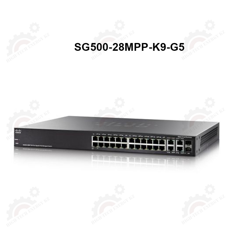 SG500-28MPP 28-port Gigabit Max PoE+ Stackable Managed Switc