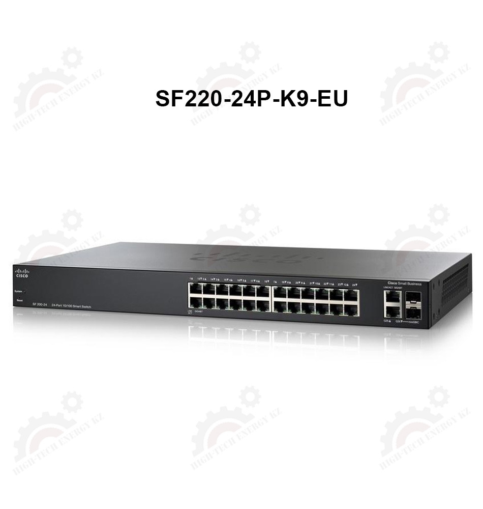SF220-24P 24-Port 10/100 PoE Smart Plus Switch - фото 1 - id-p67032745