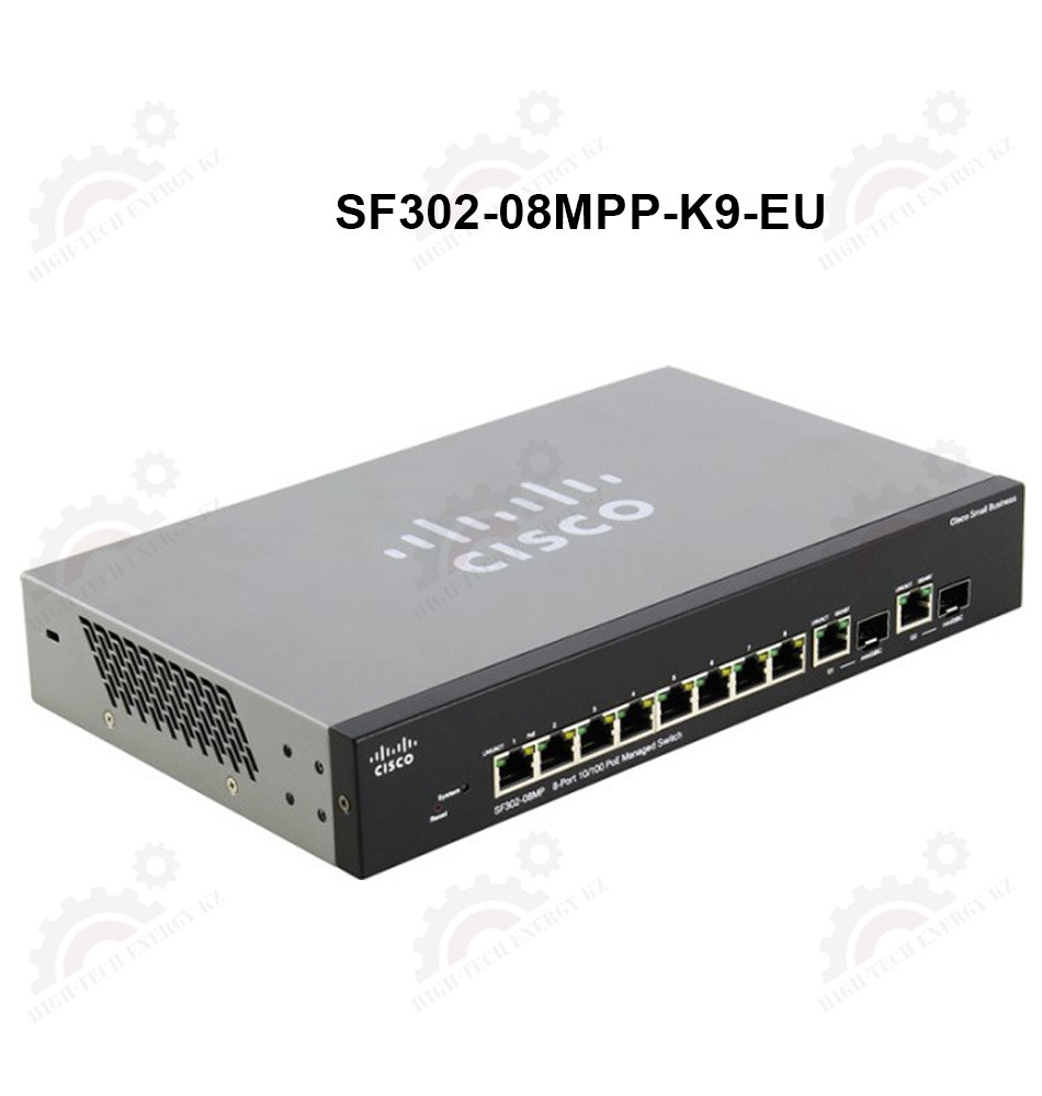 SF302-08MPP 8-port 10/100 Max PoE+ Managed Switch - фото 1 - id-p67032748