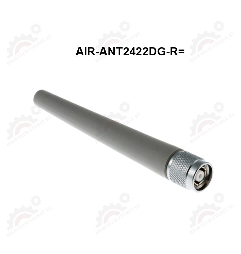 2.4 GHz 2.2 dBi gray non-articul dipole ant w / RP-TNC Qty 1 - фото 1 - id-p67033006