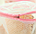 Термостойкий мешок сетка с мелкой ячейкой на молнии для стирки бюстгальтеров розовый, фото 5