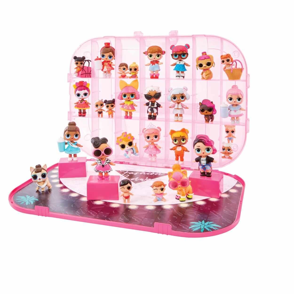 L.O.L. Surprise Fashion Show On-The-Go Hot Pink Storage & Playset. Кейс для хранения кукол ЛОЛ
