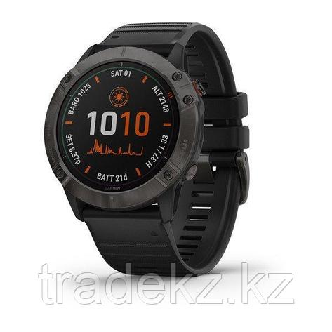 Часы с GPS навигатором Garmin fenix 6X Sapphire Carbon Gray DLC w/Black Band (010-02157-11), фото 2