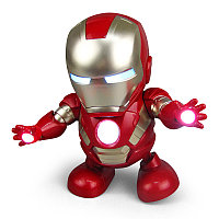 Танцующий робот игрушка Железный Человек - танцует и светится под музыку. Мстители  Iron Man dancing robot