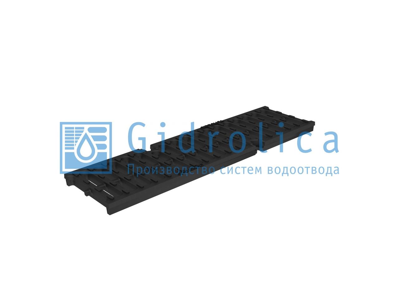 Решетка водоприемная Gidrolica Super РВ -10.14.50 - щелевая чугунная ВЧ, кл. D400, фото 1