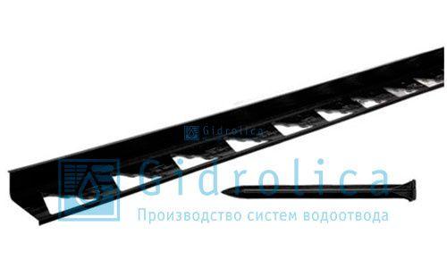 Бордюр Gidrolica Line Б-300.8,5.4.5 - пластиковый черный L3000