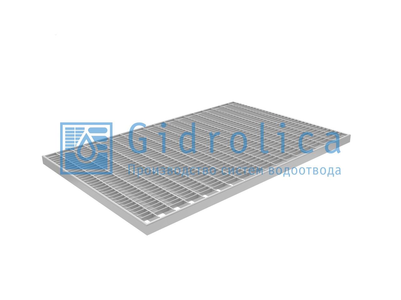 Решетка Gidrolica Step Pro 390х590мм - стальная ячеистая оцинкованная - фото 1 - id-p67393529