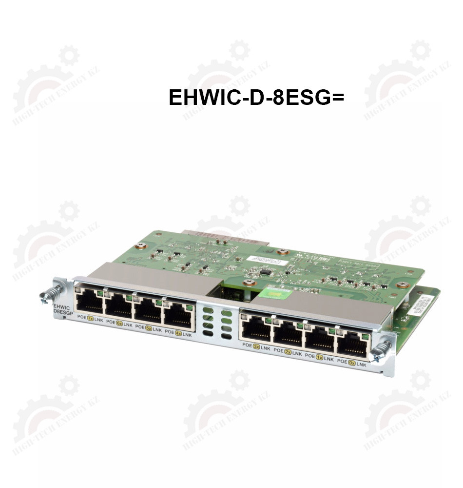 Eight port 10/100/1000 Ethernet switch interface card